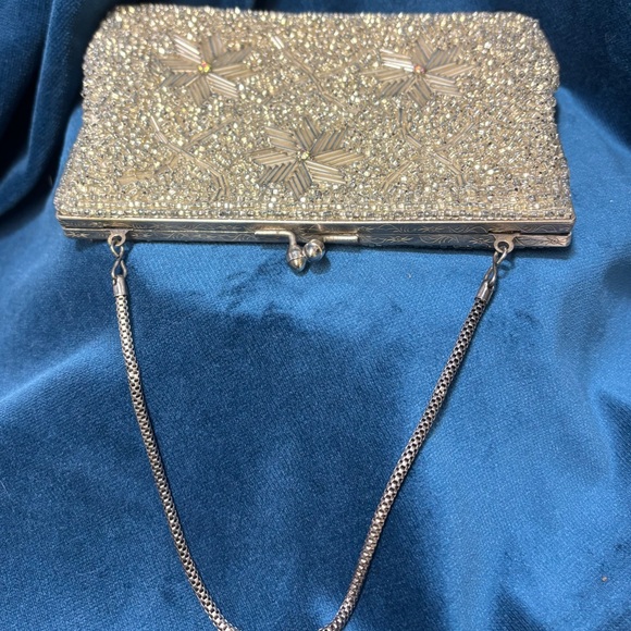 Vintage Elegant Beaded Evening Clutch - Picture 8 of 10